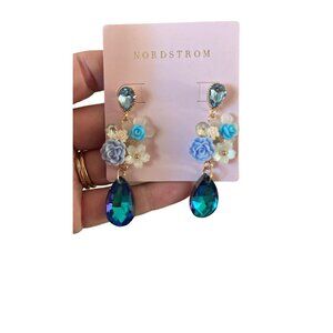 Bloomingdale’s Crystal Dreamy Blue Fashion Earrings